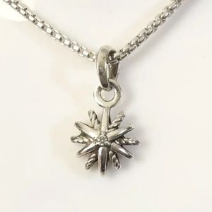 David Yurman Starburst Diamond Sterling Silver Necklace